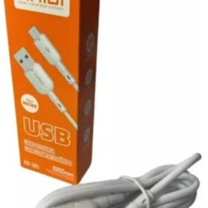 Cabos Micro USB Marca Kaidi 1 metro branco