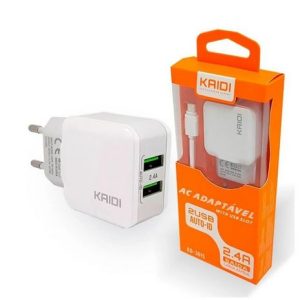 Carregador 2 USB para Micro Kaidi